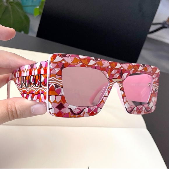 💥SOLD💥 EMILIO PUCCI Print Oversized Sunglasses - Picture 8 of 9